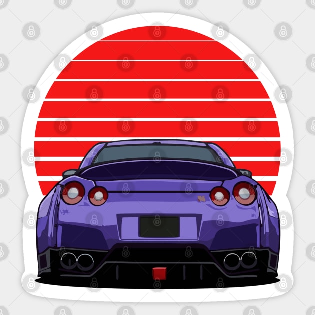 Nissan GTR Sticker by artoriaa